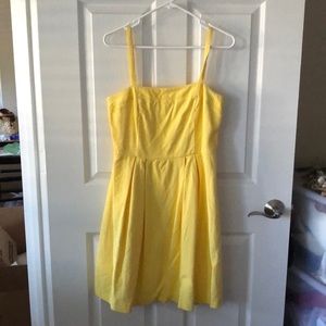 LOFT Yellow Squared Sundress
